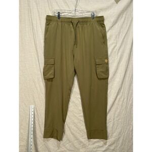 Urban Active Mens Cargo Jogger Pants Olive Green Performance Stretch XL #2170